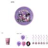 New Kuromi Party Supplies Set With Decorative Balloons And Tableware