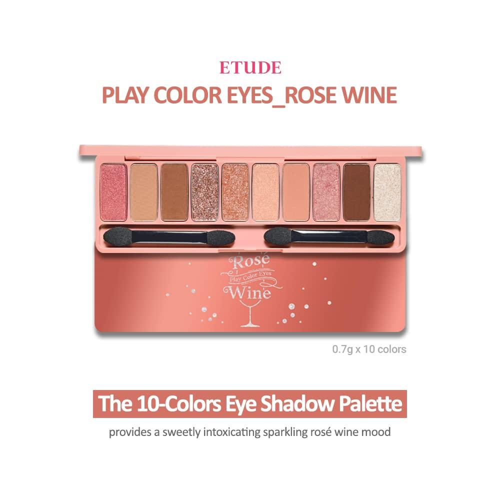 Play Color Eyeshadow Wine Palette Eyeshadow Palette [Etude Official] Rosé / 10-Color / (x 1)