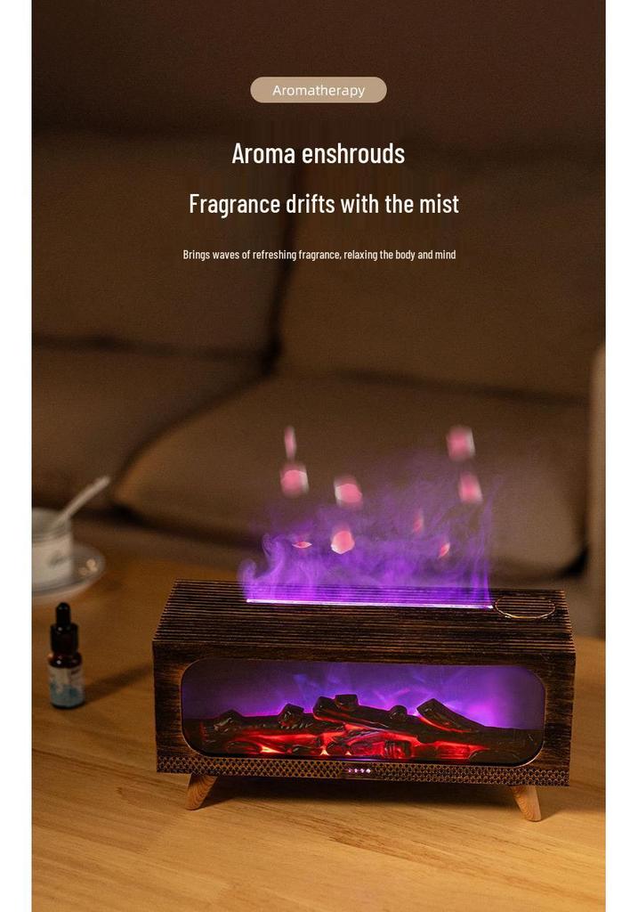 Silent Flame Lamp Essential Oil Diffuser for Bedroom