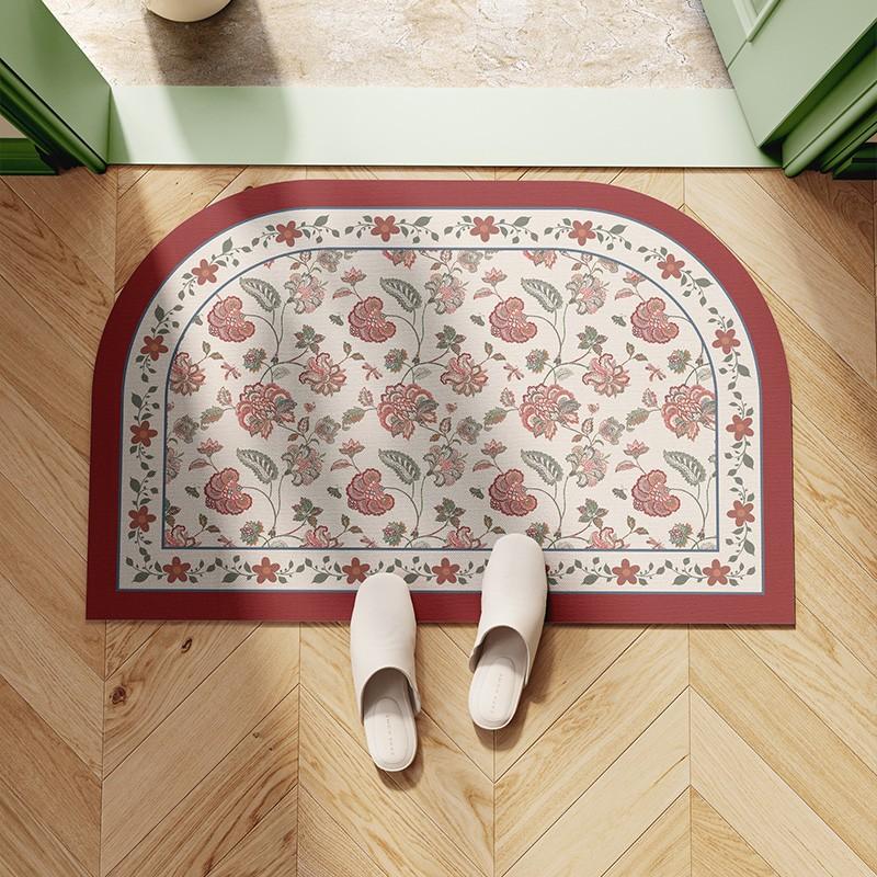 American Retro Diatom Mud Floor Mat Cushion Household Toilet Bathroom Door Non-Slip Floor Mat Toilet Quick Drying Water Absorption
