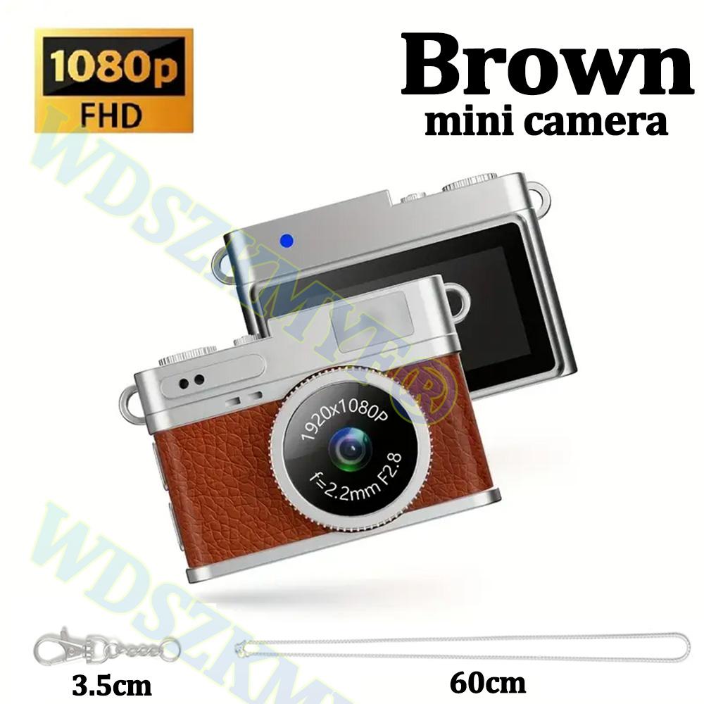 1080P Retro Digital Camera Pocket Video Recorder with 0.96-inch IPS Color Screen LED Flash Light Mini Camera for Photography
