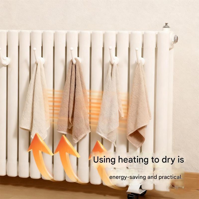 Pack of 20 Sturdy Plastic Radiator Hook Designed for Strong Hold of Clothes Towels with Easy Mounting