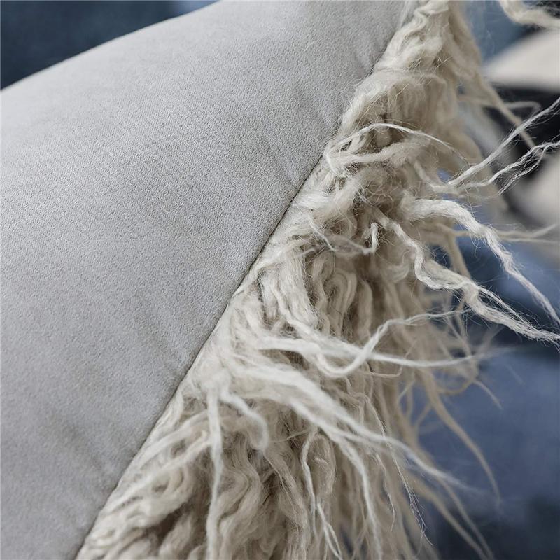 Simple Style Plush Pillow Case Ins Style Home Bedside Cushion Sofa Pillow Case Nordic Style Fashionable Cushion Pillow Case