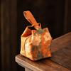 Chinese Style Teacup Drawstring Cloth Pouch Breakage-proof Print Small Item Pouch Portable Multifunctional Teaware Storage Bag