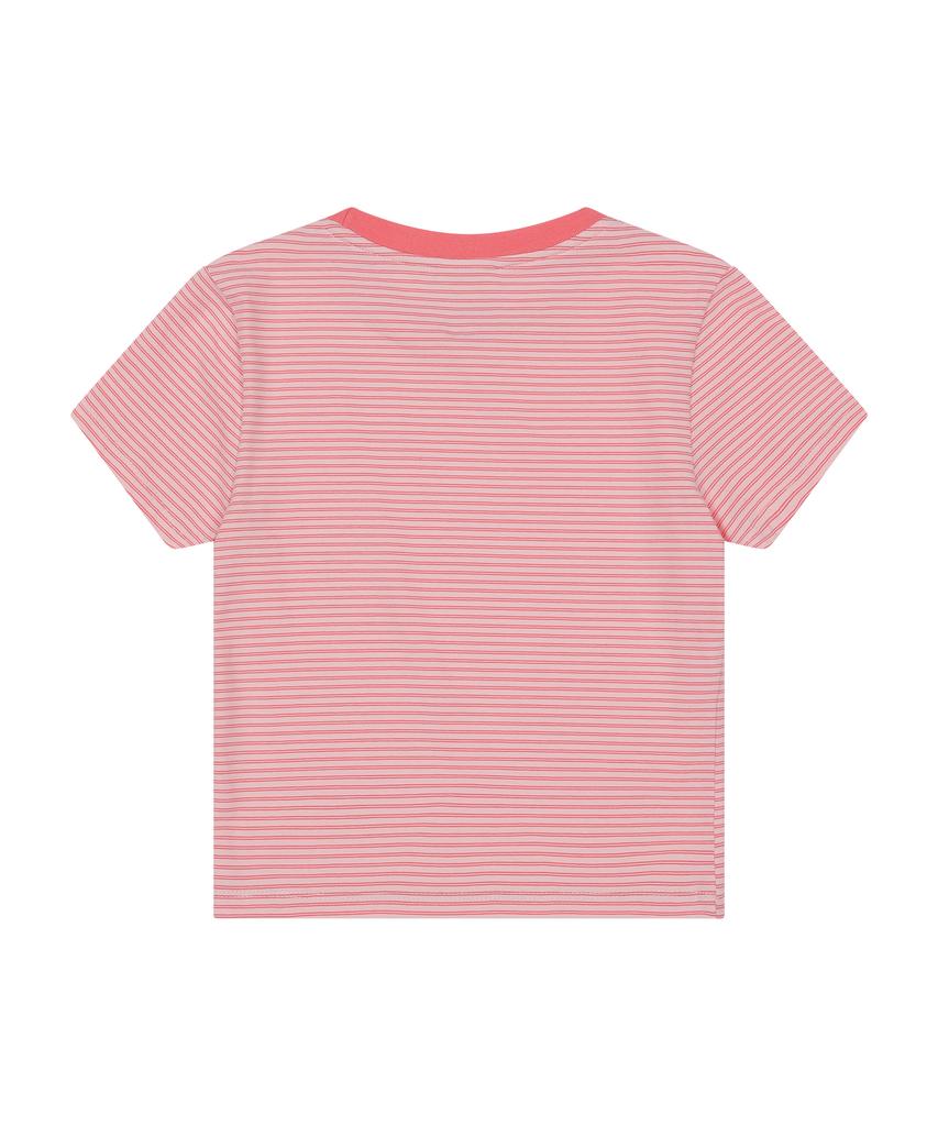 SUNDAY FRUIT MARKET W) Mini Sun Stripe Tee Pink
