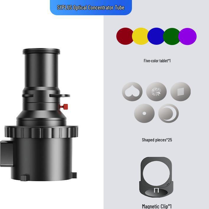 Photography Spotlight COB Light: Optical Focusing Projection & Fill Tube for Live Broadcasts.