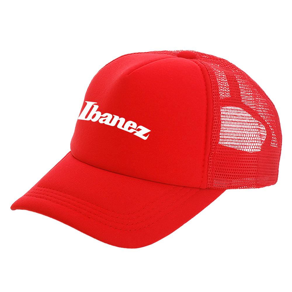 Guitar brand Ibanez Trucker Cap Unisex Cool Music Fans Hip Hop Ibanez Hat Baseball Cap Unisex Mesh Net Caps MZ-056