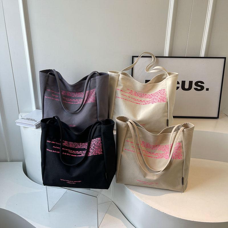 תיק קנבס קיבולת גדולה תיק מכתבים לנשים תיק כתף טוטה