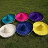 Colorful Straw Hats Mexican Style Men Women Summer Hats New Wide Brim Hats  for Halloween Party