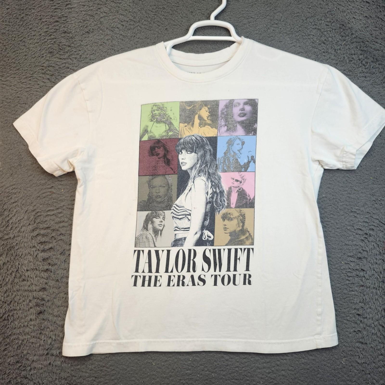 Taylor Swift Shirt Mens Small White The Eras Tour 2023 Concert Graphic Band Tee Unisex T-Shirt XL