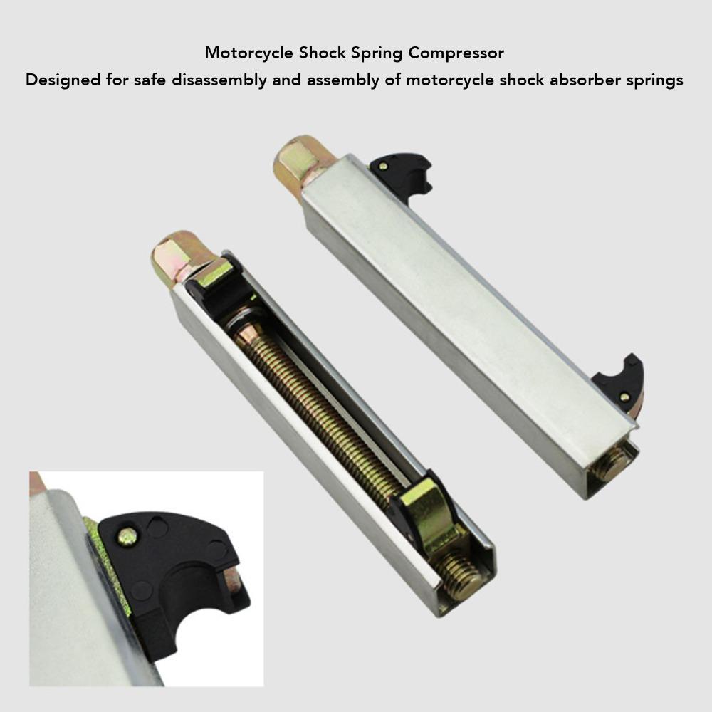 2PCS Carbon Steel Motorcycle Shock Spring Compressor Suspension System Debugging