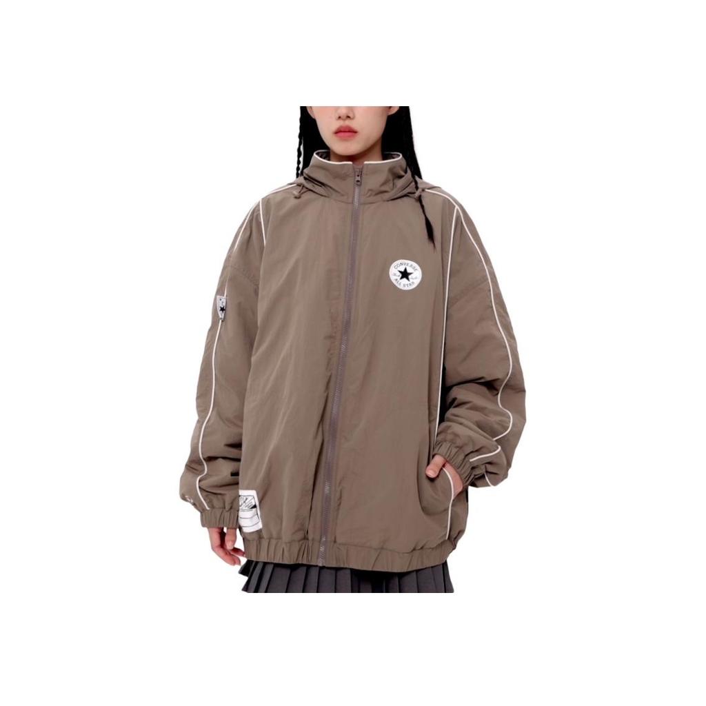 New Converse All Star Jackets Coats Unisex Brown 10027960-A01