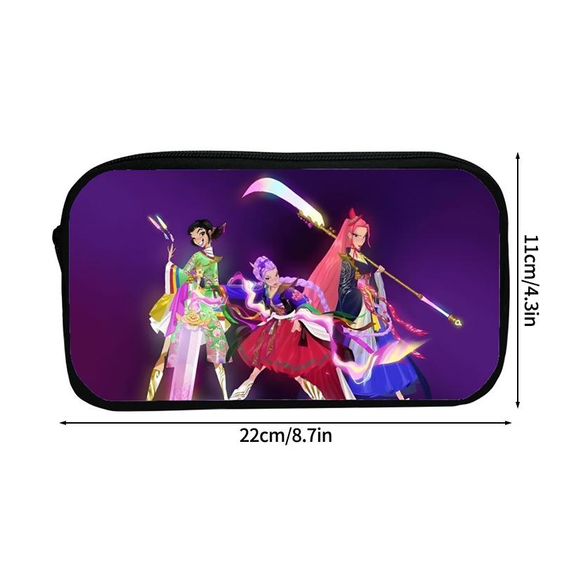 Dämonenjäger Federmäppchen Aufbewahrungstasche Cartoon Kpop D-Demon H Mädchen Federmäppchen Stifttaschen für Schüler Schreibtischzubehör