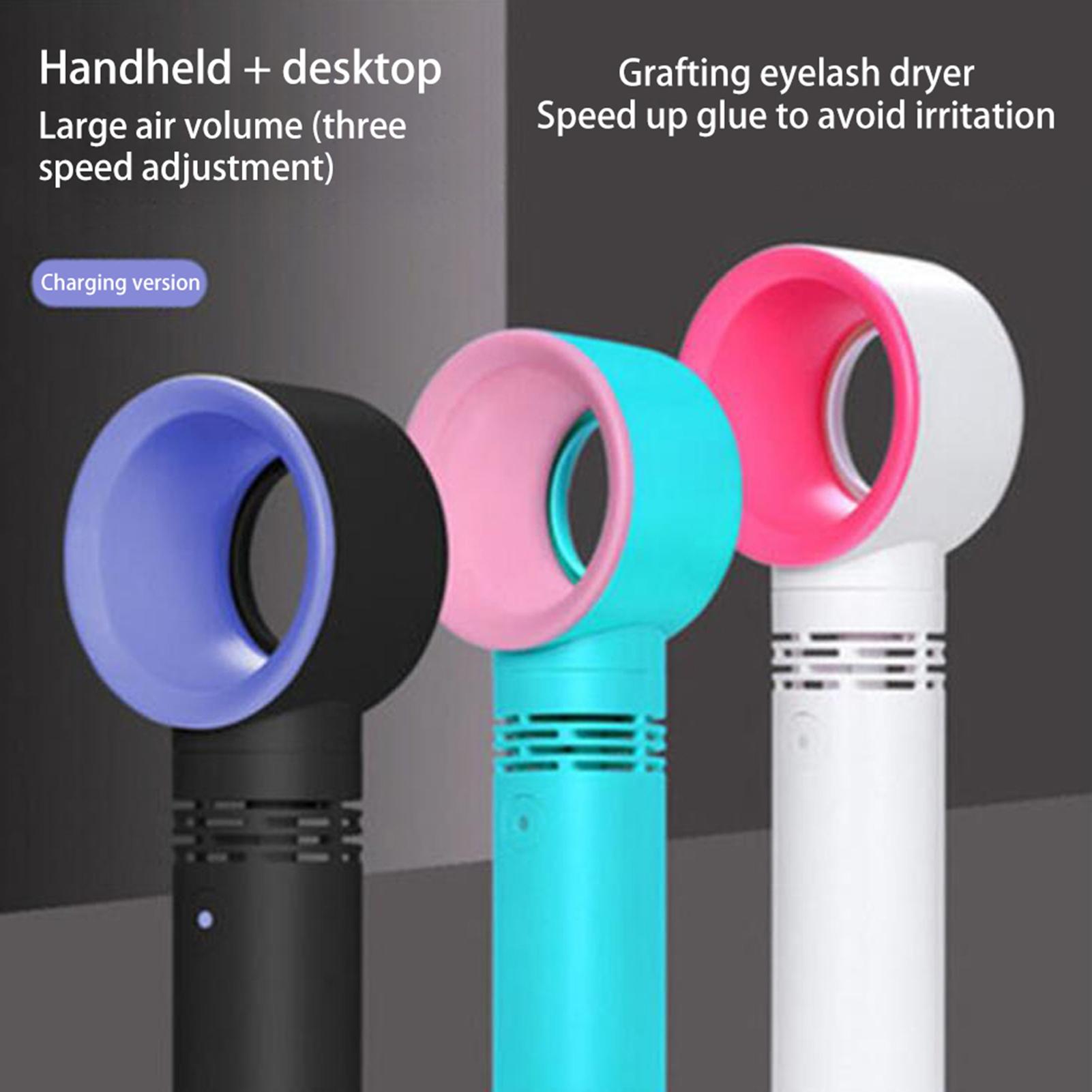 

Мини USB Ручной Безопасный Вентилятор Кондиционер Воздуходувка Для Наращивания Ресниц Специальная Сушилка Красота белый