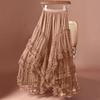 Ladies' Large Love Mesh Half Skirt Yarn Skirt