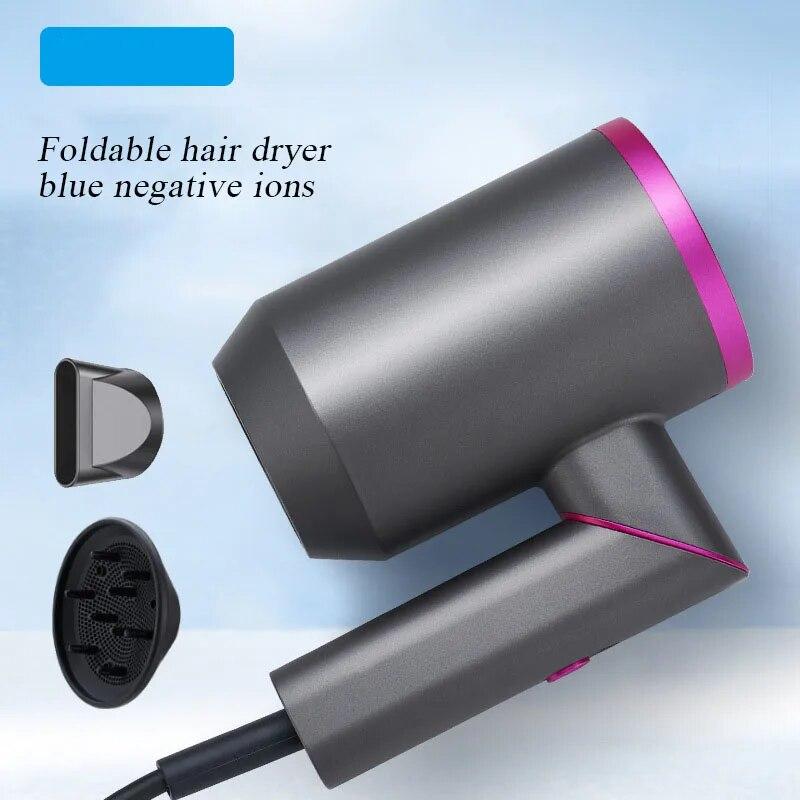 Leafless Hair Dryers 110/220v Foldable High Power Constant Temperature Negative Ion Blower Hairdryer For Home Appliance