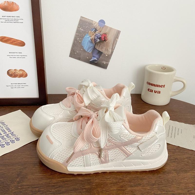 Ugly cute net little white shoes women's summer new niche design thin sports board shoes