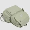 Solid Color Backpack Travel Outdoor Backpack Sports Student Schoolbag