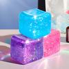 Slow Rise Glitter Stress Cube Stress Balls Malt Sugar Stress Balls for Adults & Kids ADHD Fidget Toys Anxiety Squishy Toys
