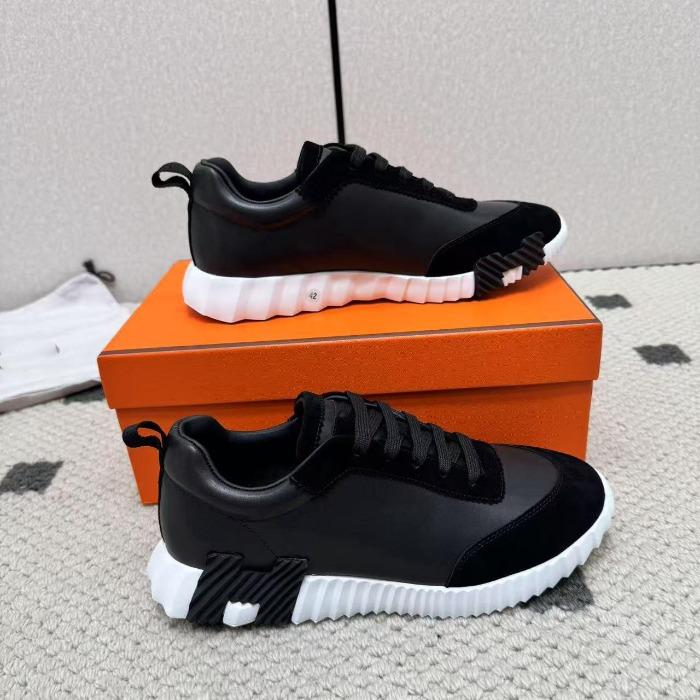 Leather H Men's Shoes Trendy Brand Comfortable Board Shoes Casual, Summer Breathable Sports Shoes Light Luxury High Sense