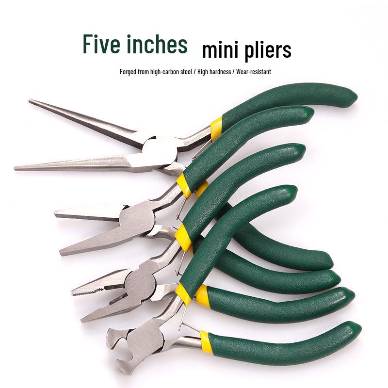5-inch Multifunctional Needle-Nose Angled Cutters for Jewelry DIY Handmade Hardware Tools