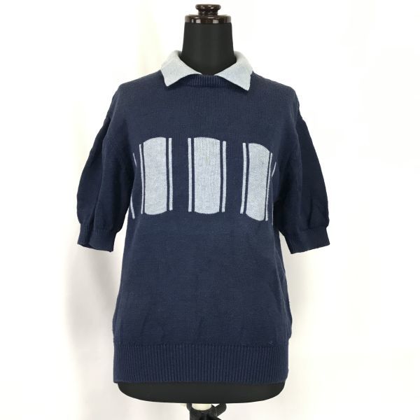 

Christian Dior SPORTS Трикотажный свитер-топ с воротником Стиль гольф/спорт/Мужской размер M/Темно-синий/(ИСПОЛЬЗОВАЛ)