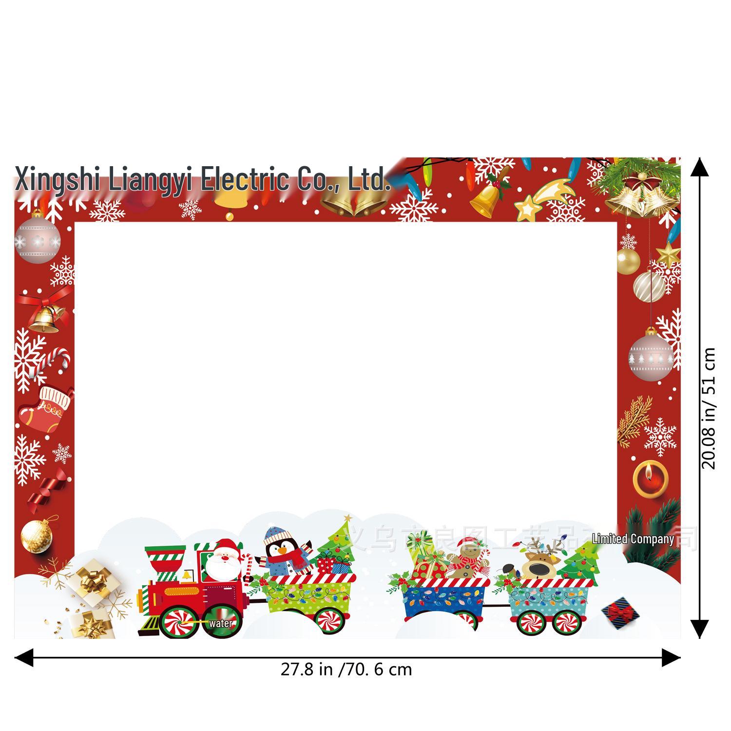 

Christmas & New Year Photo Booth Frames and Props Frame Style 1 різнокольоровий