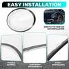 L10A Black Edge Headlamp Cover Transparent Shade Lamp Headlight Glass Shell Lens For Porsche 911 991 Targa/Carrera 12-18