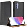 For Samsung Galaxy A55 5G Case L-Shaped Grid Pattern Leather Stand Phone Cover with Card Slots
