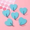 Heart-Shaped No-Drill Adhesive Hook for Kitchen, Bathroom, Door, Clothes, and Hat - Multi-functional and Seamless