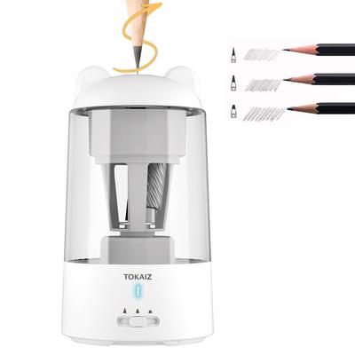 TOKAIZ Electric Pencil Fully Lead Automatic Broken Lead Perfect Gift for Elementary School and Beginners Sharpener, Automatic, Rechargeable, Mini,