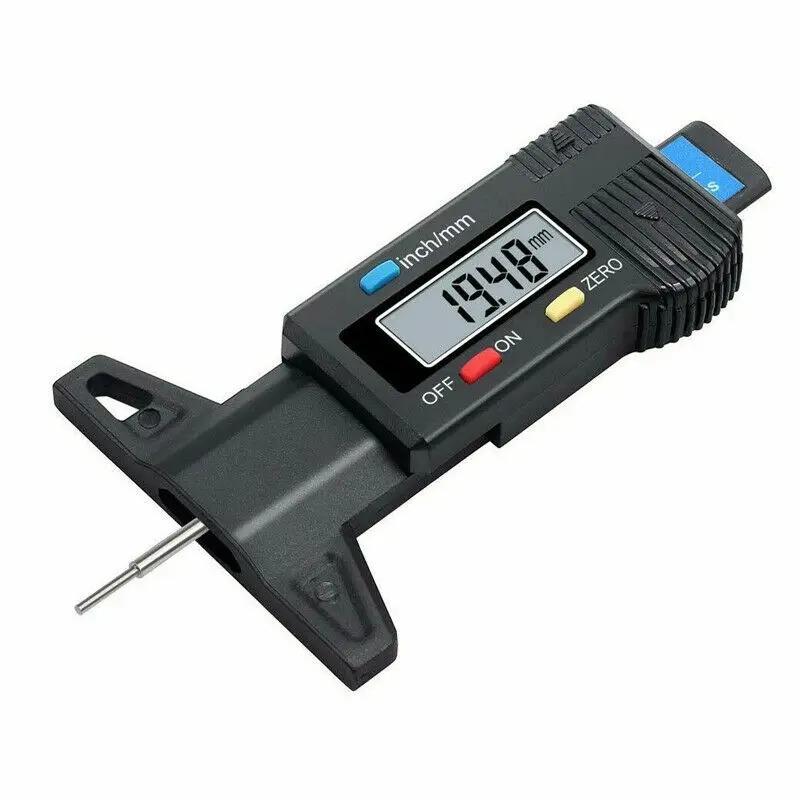 Digital Car Tyre Tire Tread Depth Gauge Meter Measurer Auto Tire Wear Detection Tool Caliper Thickness Gauges Monitoring System