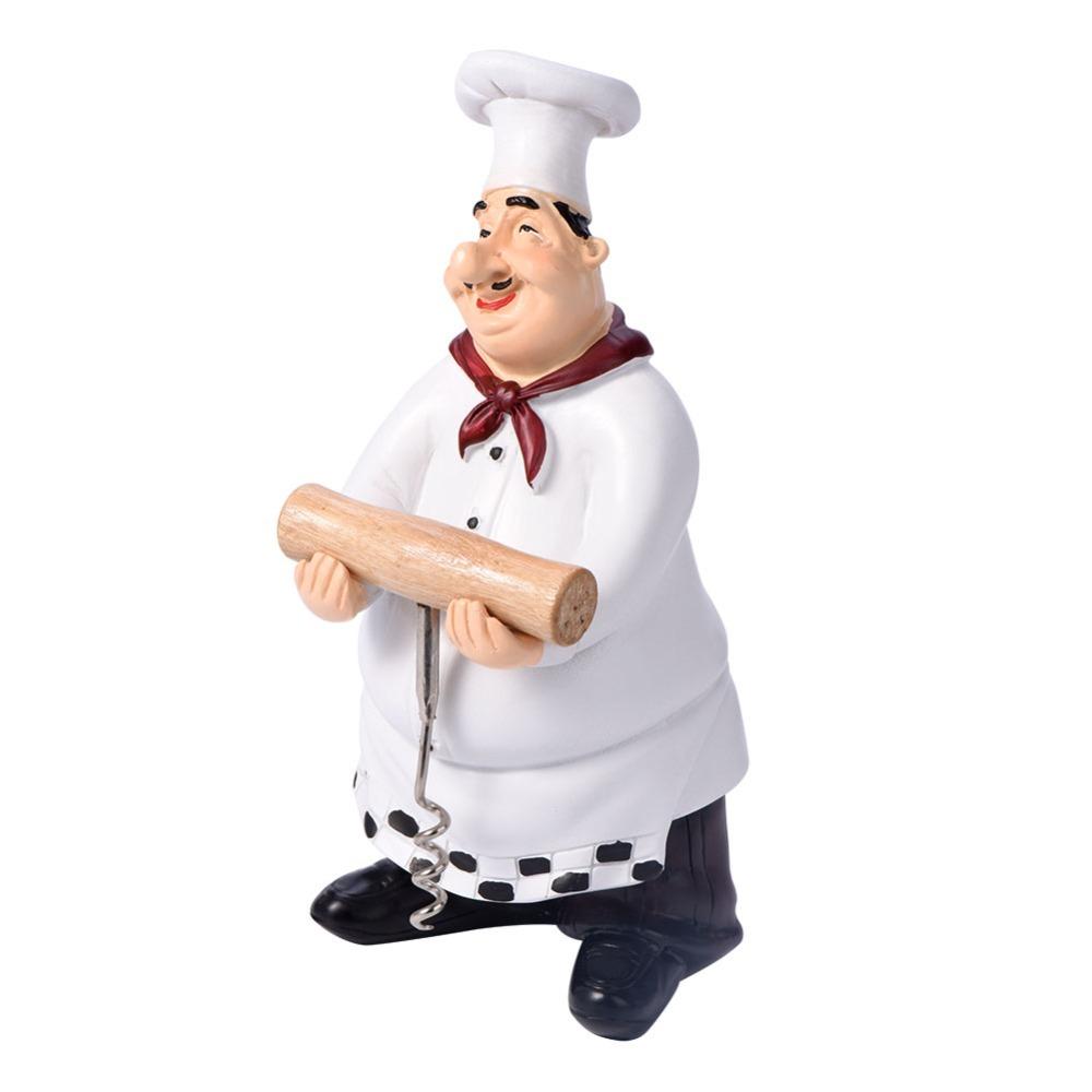 Handwerksfigur Kochstatue Kochstatue im Vintage-Stil Dekoration Kochfigur Restaurantdekoration