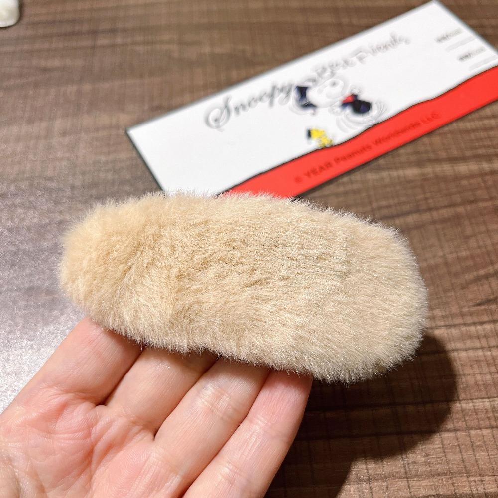 Adorable Versatile Waterdrop Hair Clips Fluffy Solid Color Bangs Clip Moving Clip Women Hair Accessories