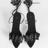 12.5cm Euro Butterfly Strap Platform Heels Crystal Chunky Nightclub Sandals LFD-19876-Q1