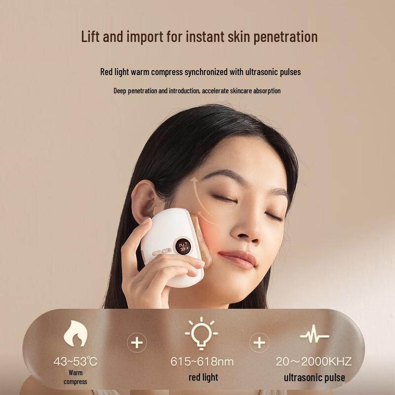 Red Bian Stone Electric Gua Sha Massager Gift Set