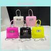 Jelly Bag Mini Pvc Chain Lock Small Handbag For Kids And Teens