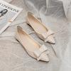 Fashion Flat Shoes for Women Spring Autumn New Casual Flat Pointed Fashion Bow Outdoor Flat Shoes for Women Ladies Shoes Plus Size 42 43