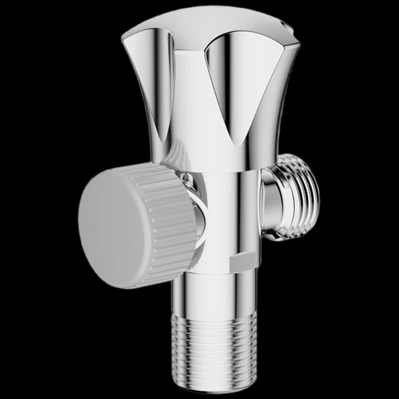 Household Single Handle 1-in-2-out Angle Valve
