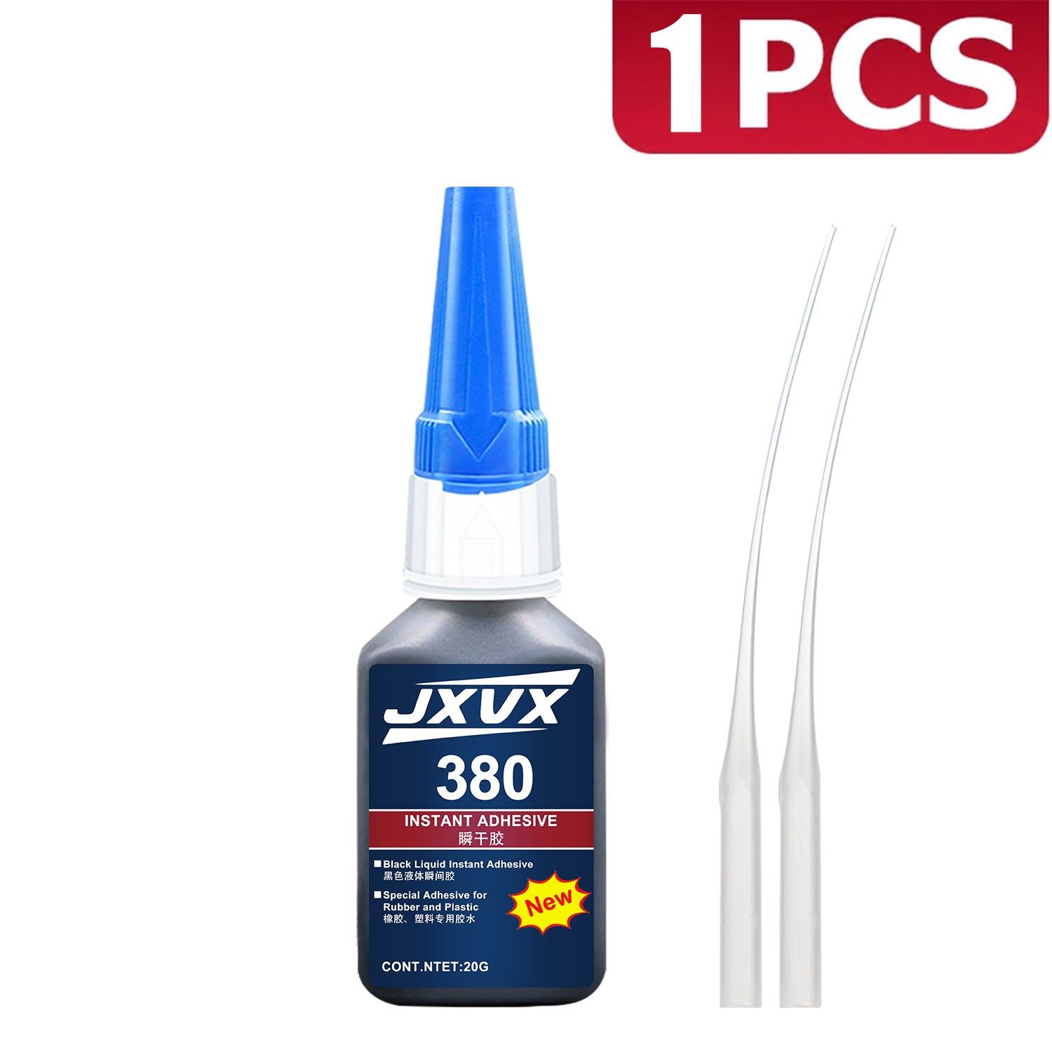 Black Rubber Repair Adhesive, Cyanoacrylate Adhesive, Automotive Repair Super Glue, 20g