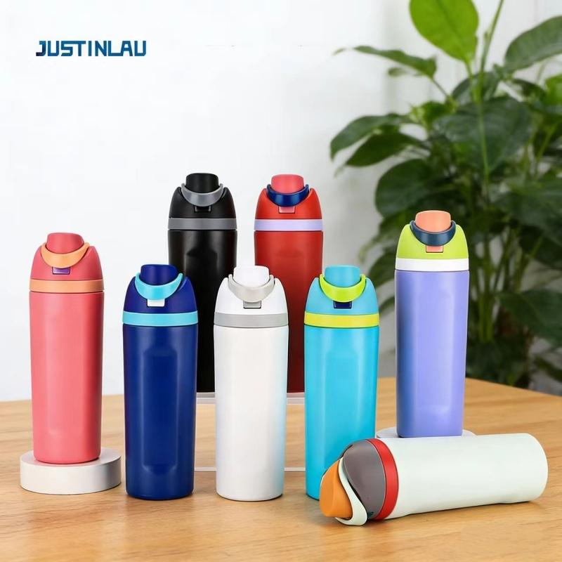 JUSTINLAU auf Lager 19/24/32oz Thermobecher Obstbecher Kinder Trinkbecher Vakuumflaschen Edelstahl Reise Thermowasserflaschen