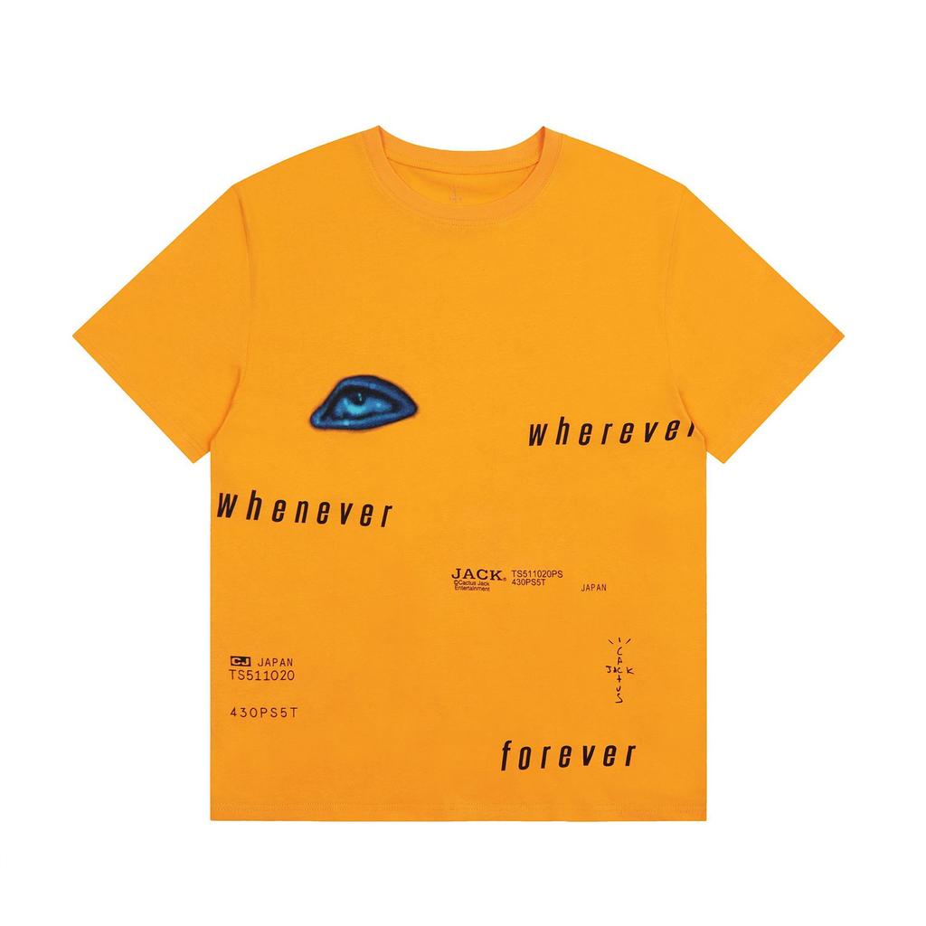 24S grenzüberschreitende Trendmarke Travis Scott Utopia Joint-Album geometrisches Graffiti kurzärmeliges T-Shirt Herren und Damen halblang