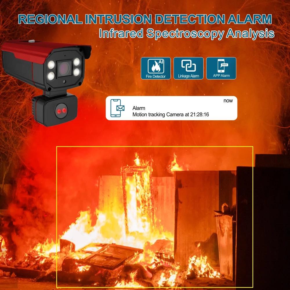6MP AI Infrared Security Camera with Flame Detection