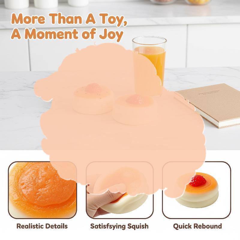 1Pcs Strawberry Blueberry Souffle Squeeze Stress Relief Toy Sensory Fidget Toy For Kids Adults