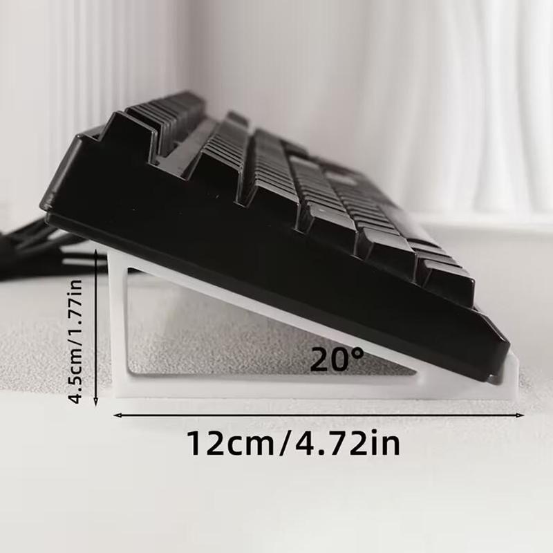2Pcs Portable Keyboard Elevated Stand,20° Ergonomic Keyboard Tilt Stand, Raised Keyboard Computer Keyboard Riser Accessories