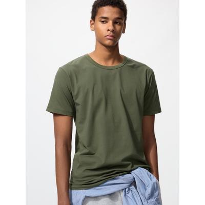 Uniqlo Japan Air Rhythm Baumwoll-Rundhals-T-Shirt