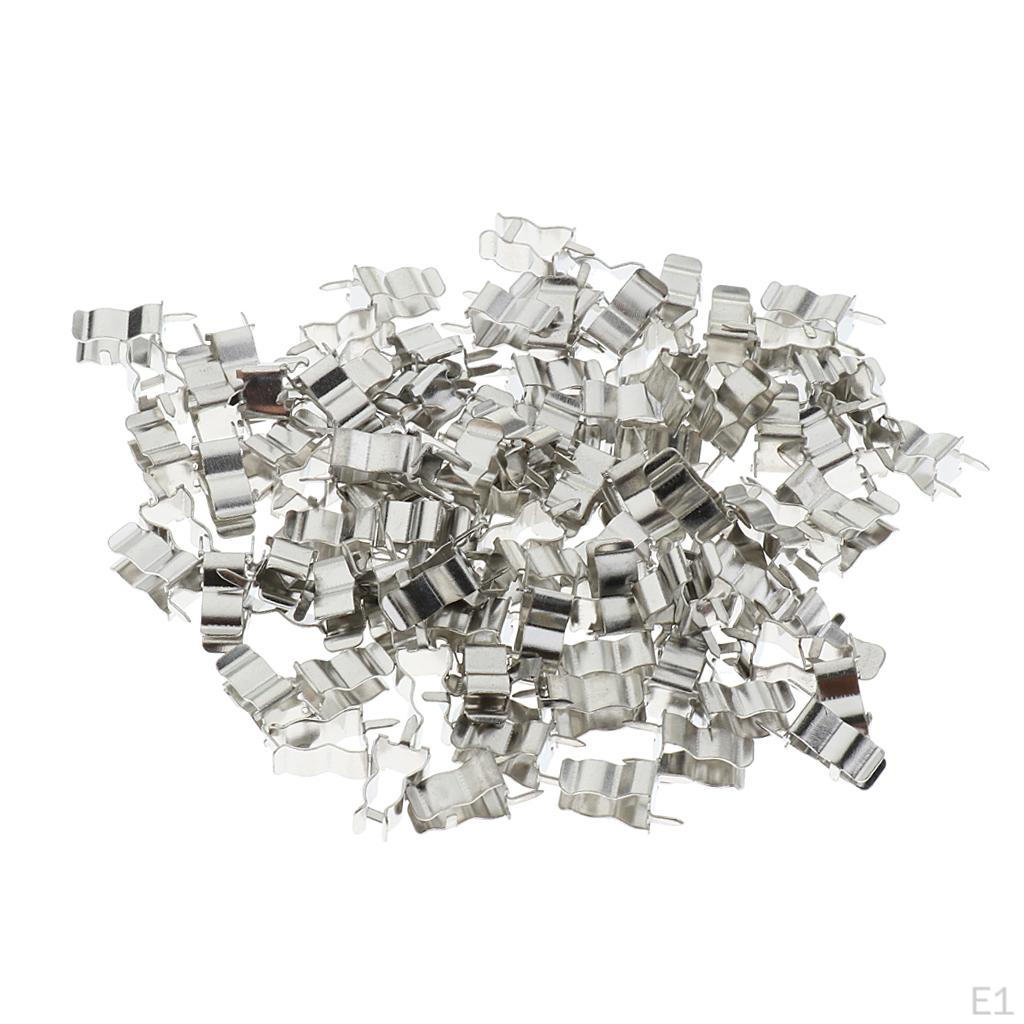 Set of 100Pcs Anti-rust Alloy Clamp Holder Clip