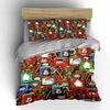 Christmas Mugs and Patterns Bedding Duvet Cover Set Duvet Cover Pillowcases  (1*Duvet Cover 2*Pillowcases, without duvet insert)