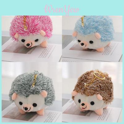 Adorable Hedgehog Plushie Key Holder Bag Tag Charm Stuffed Animal Toy