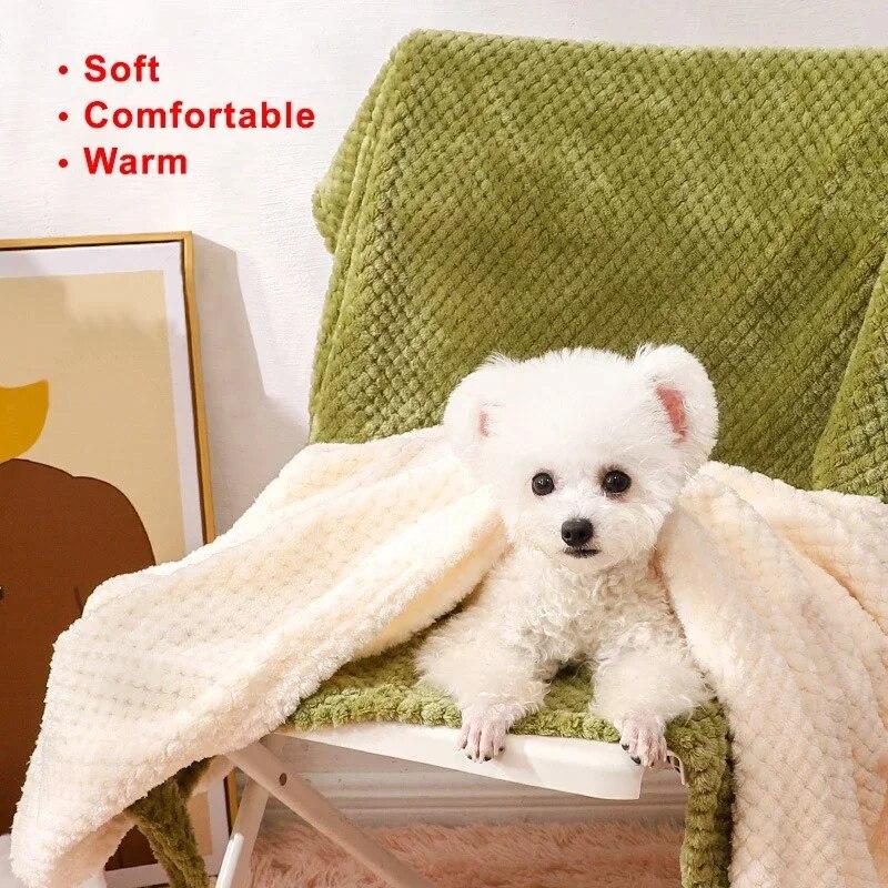 Soft Blankets Dog Blanket Winter Warm Dog Cover Pet Bed for Dogs Comfortable Cat and Dog Cushion Blanket Pet Products